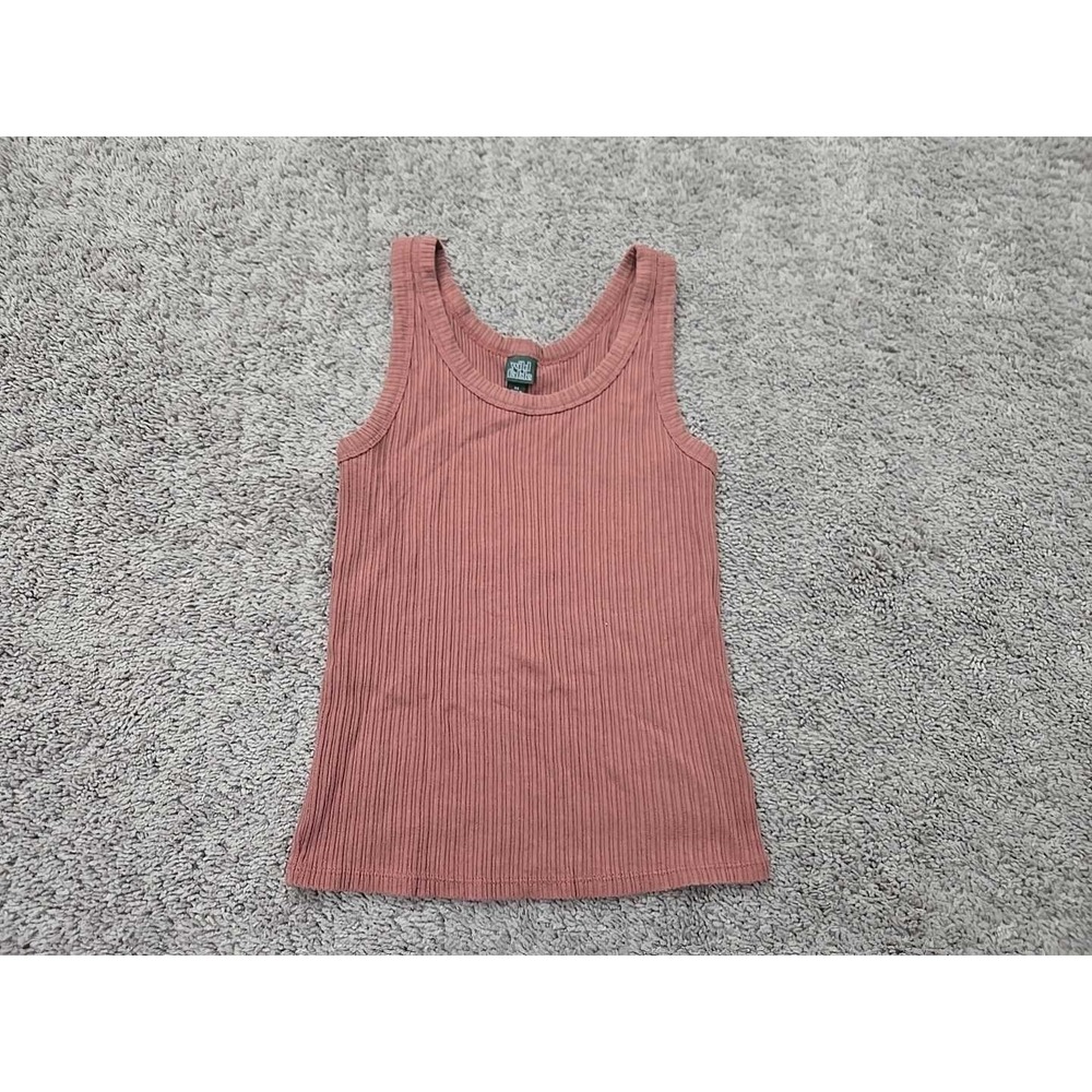 Wild Fable Tank Top Womens XS Dusty Rose Pink Ribbed Knit Basic Casual